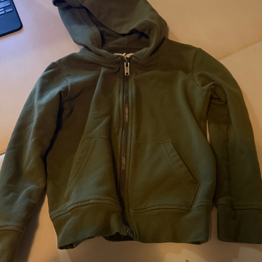 Tucker and Tate Kids Olive Zip-Up Hoodie Size 5